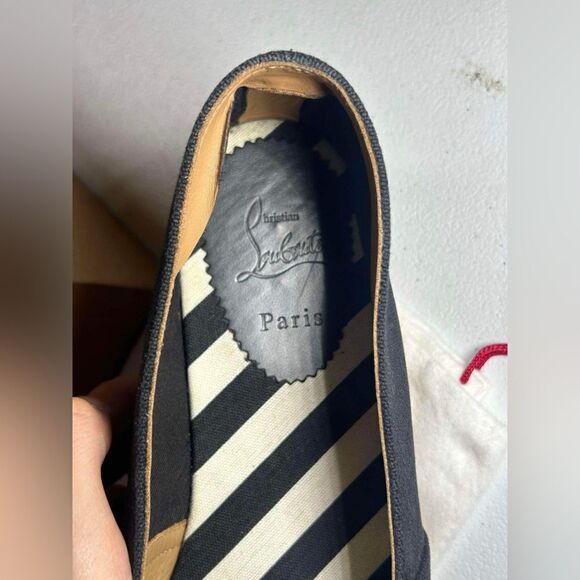 Christian Louboutin Sparrow Birds 'Mom & Dad' Tattoo Patch Espadrille 45 / US 12 - Picture 9 of 12